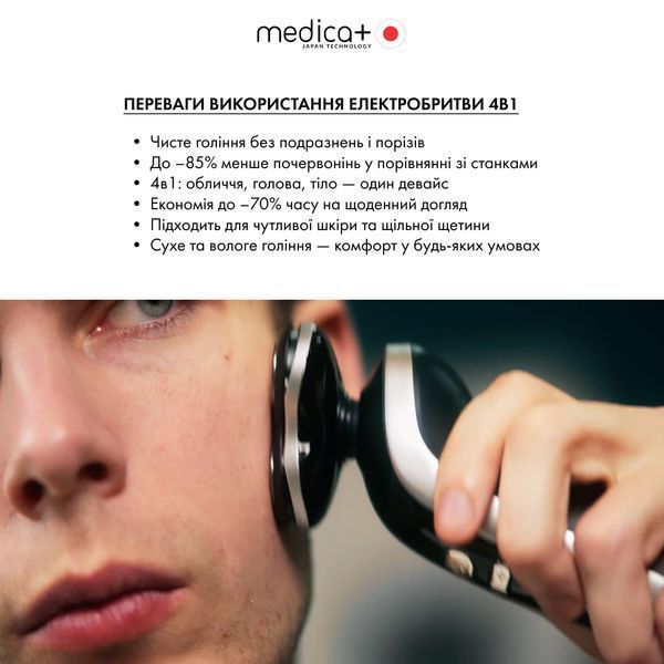 Електробритва 4в1 Medica+ Shaver 4v1 MD-50979 фото