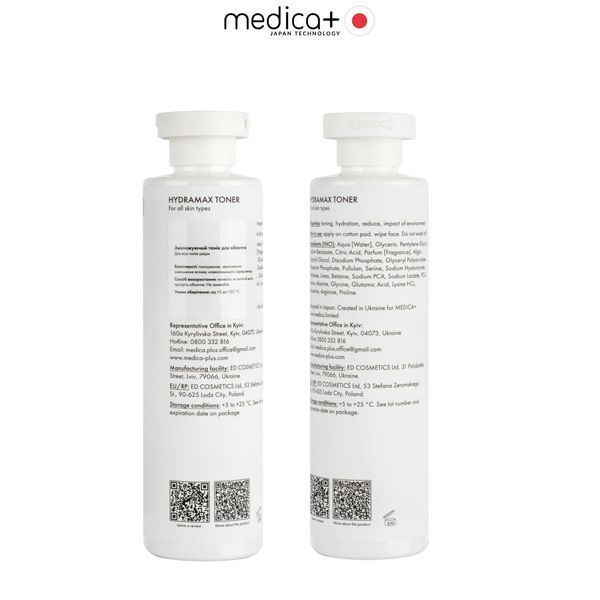 Зволожуючий тонік для обличчя Medica+ Hydramax Toner, 250 мл MD-60255 фото
