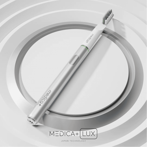 Відбілювальна звукова зубна щітка Medica+ Lux 10ХN Aluminum Portable Silver MD-50997 фото