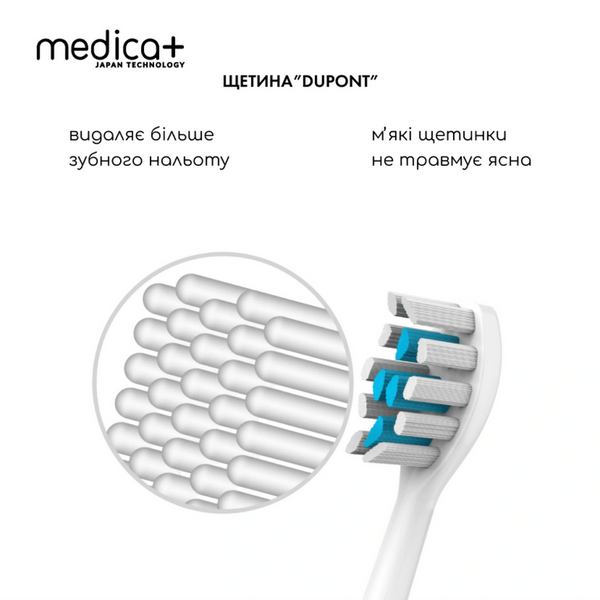Ультразвукова зубна щітка Medica+ PROBRUSH 9.0 White + насадки, 6 шт MD-50145 фото
