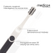 Звукова зубна щітка Medica+ ProBrush 7.0 Compact Black MD-50996 фото 2