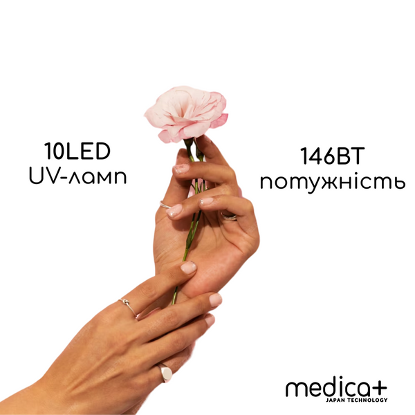 Лампа для манікюру Medica+ NailControl 10 LED + UV 146W MD-60001 фото