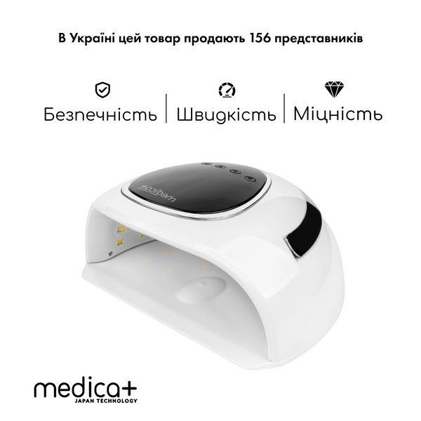 Лампа для манікюру Medica+ NailControl 10 LED + UV 146W MD-60001 фото