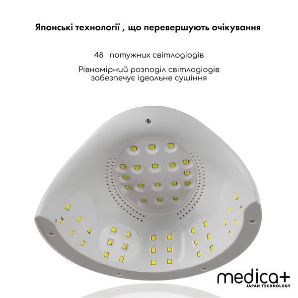 Лампа для манікюру Medica+ NailControl 10 LED + UV 146W MD-60001 фото