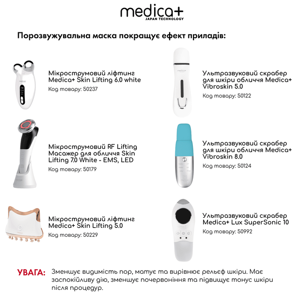 Порозвужувальна маска для обличчя Medica+ Pore Control Mask, 50 мл MD-60051 фото