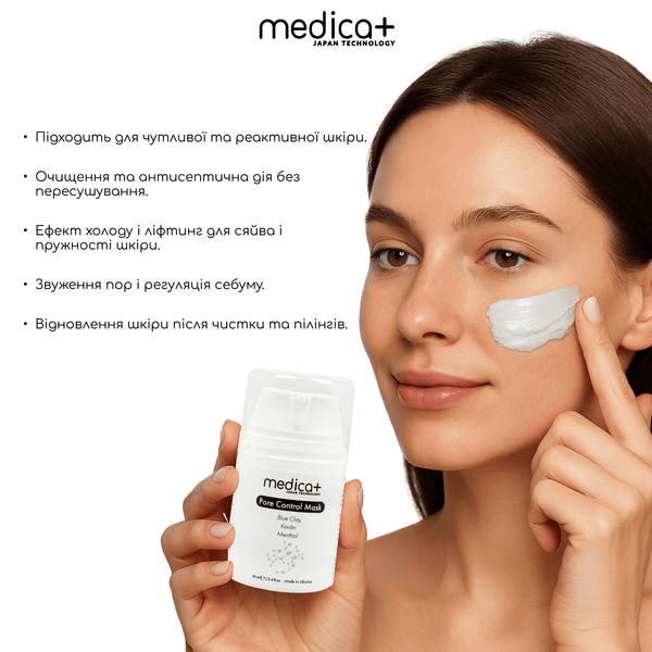 Порозвужувальна маска для обличчя Medica+ Pore Control Mask, 50 мл MD-60051 фото