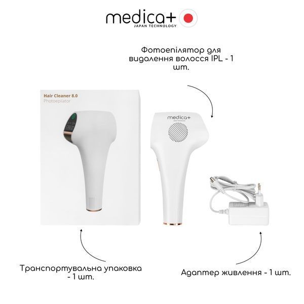 Фотоепілятор Medica+ Haircleaner 8.0 MD-50141 фото