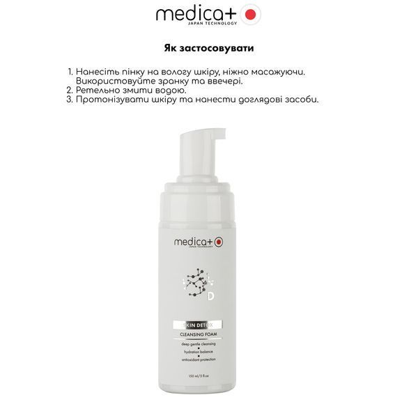 Пінка для очищення шкіри Medica+ Skin Detox Cleansing Foam MD-60251 фото