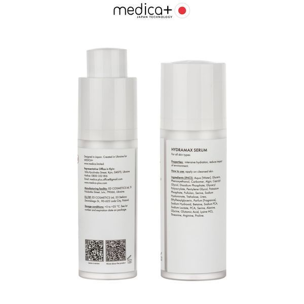 Зволожуюча сироватка для обличчя Medica+ Hydramax Serum, 30 мл MD-60253 фото