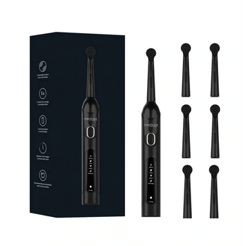 Електрична зубна щітка Medica+ ProBrush XO Сarbon (Black) + 6 змінних насадок MD-60061/1 фото