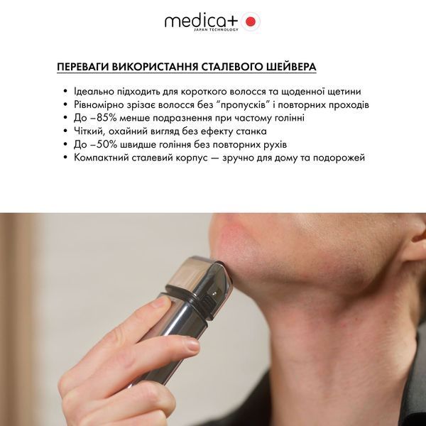Сталевий шейвер Medica+ STEEL 1400 MD-60071 фото