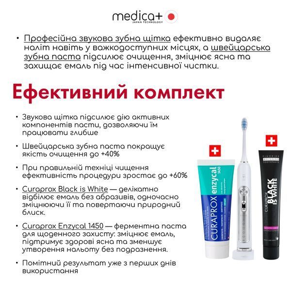 Ультразвукова зубна щітка Medica+ PROBRUSH 9.0 White MD-50106 фото