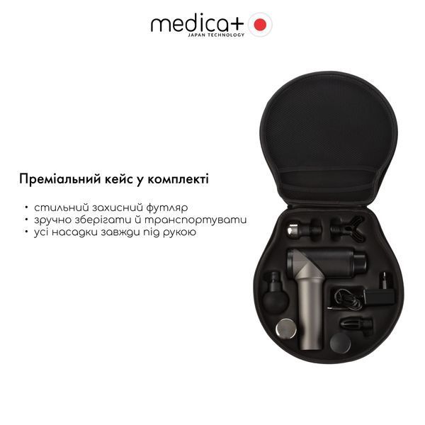 Перкусійний ручний масажер для тіла і м'язів Medica+ MassHand Pro 5.0 MD-50139 фото
