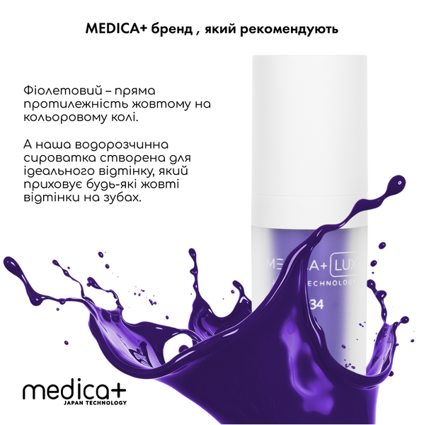 Відбілюючий коректор для кольору зубів Medica+ V34 MD-50986 фото
