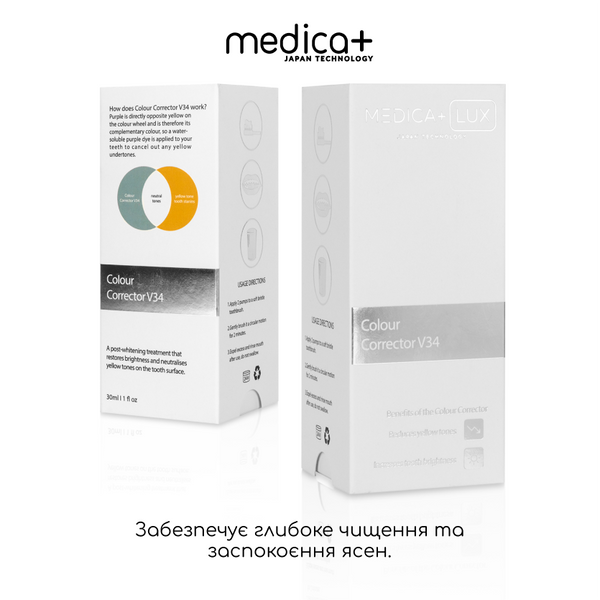 Відбілюючий коректор для кольору зубів Medica+ V34 MD-50986 фото