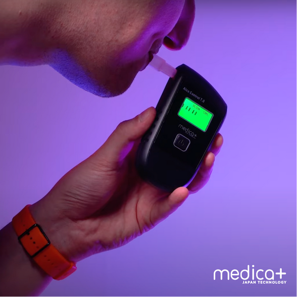 Алкотестер Medica+ Alco Control 7.0 + Комплект мундштуків 40 шт MD-50221 фото
