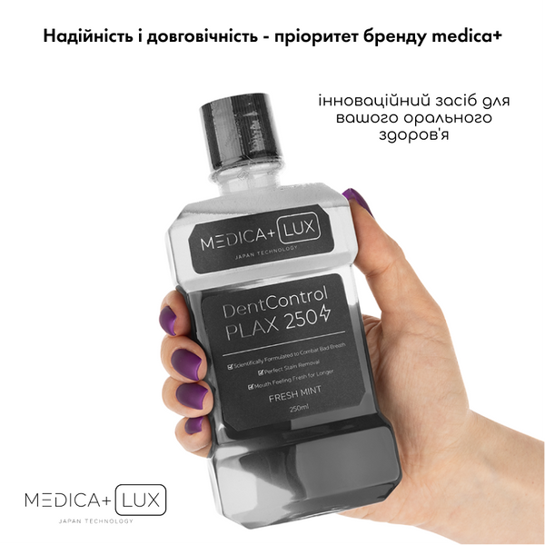 Ополіскувач для рота Medica+ PLAX DentControl 250 MD-50988 фото