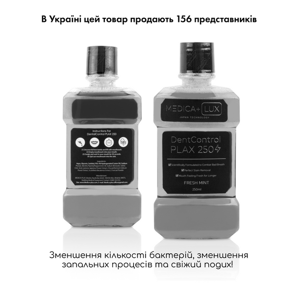 Ополіскувач для рота Medica+ PLAX DentControl 250 MD-50988 фото