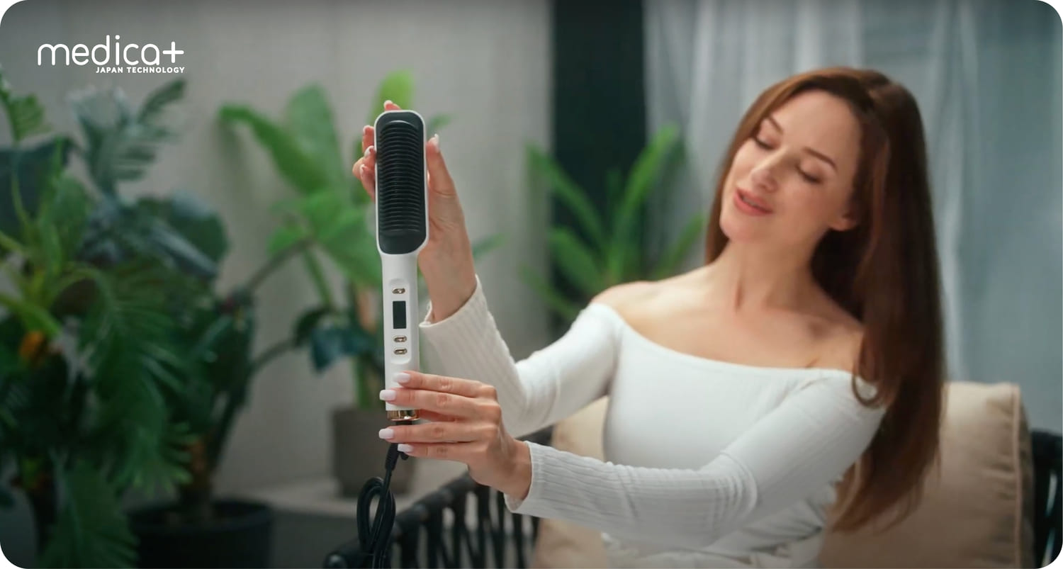 Випрямляч волосся Medica+ HotBrush 10
